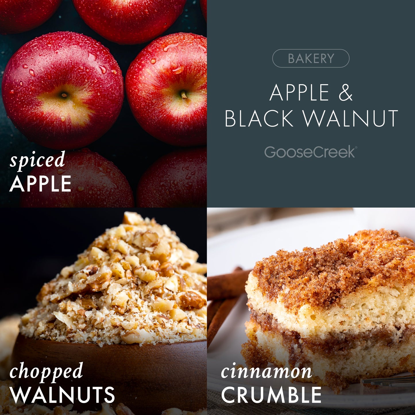 Apple & Black Walnut 3-Wick Candle