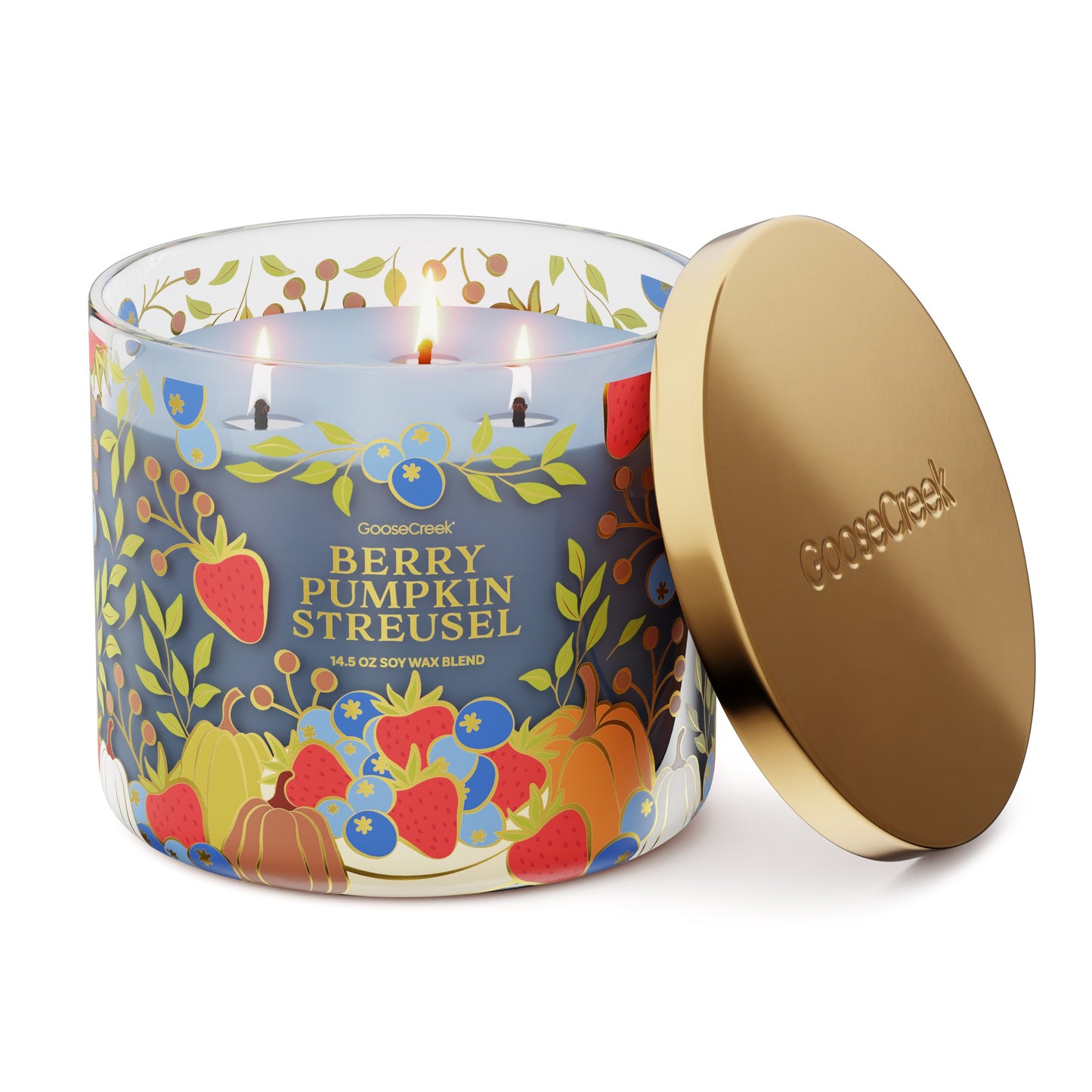 Berry Pumpkin Streusel 3-Wick Candle