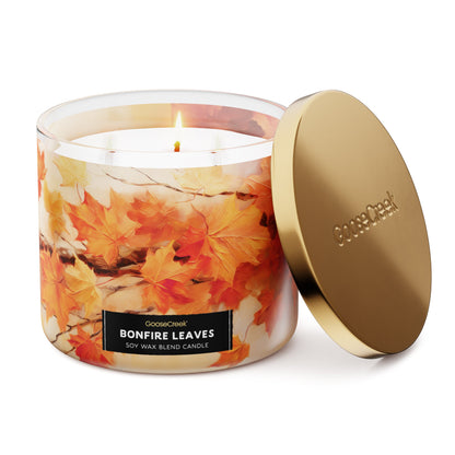 Bonfire Leaves 3-Wick Candle