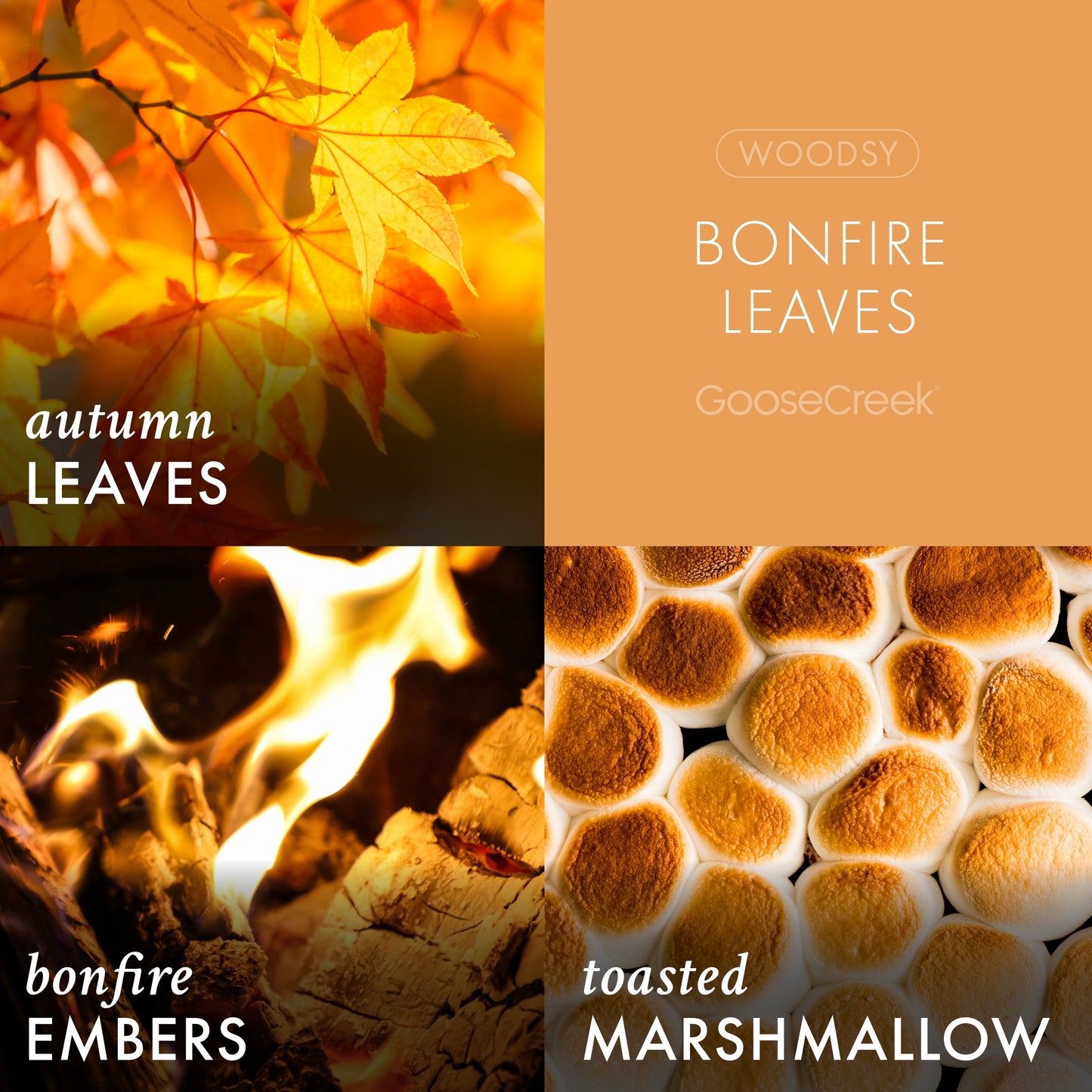 Bonfire Leaves 3-Wick Candle