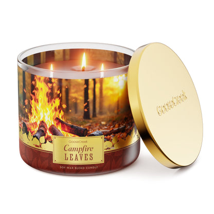 Campfire Leaves 3-Wick Candle