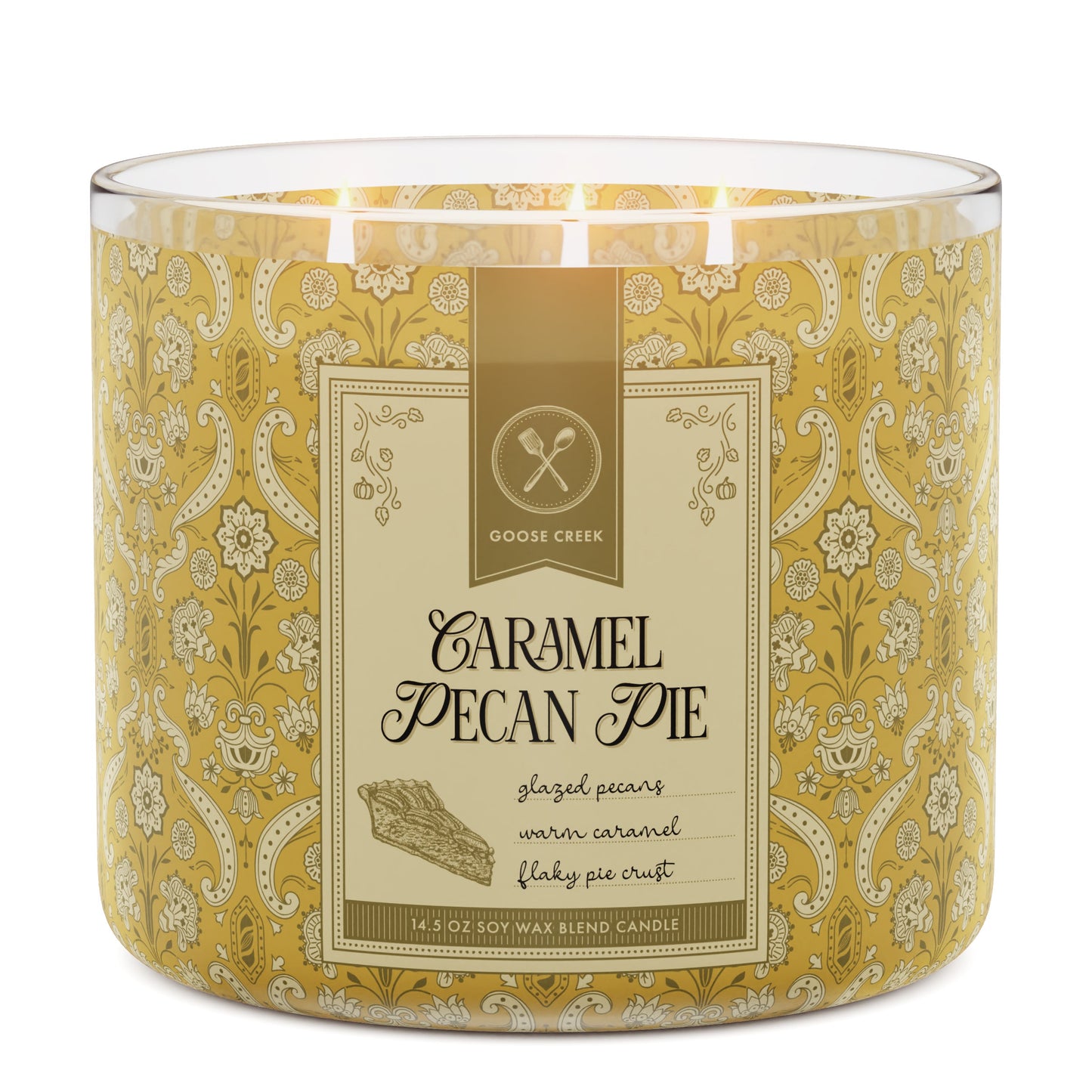 Caramel Pecan Pie 3-Wick Candle