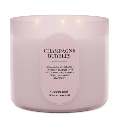 Champagne Bubbles Large 3-Wick Candle