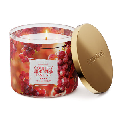 Countryside Wine Tasting 3-Wick Candle