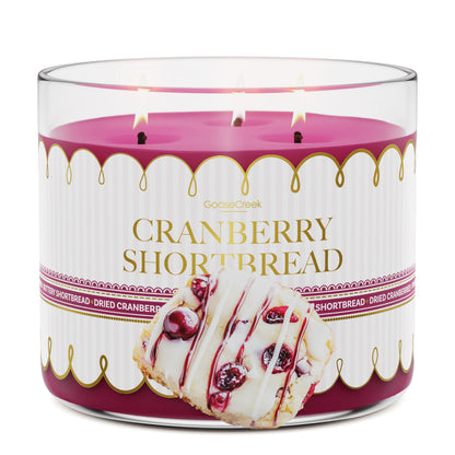 Cranberry Shortbread 3-Wick Candle