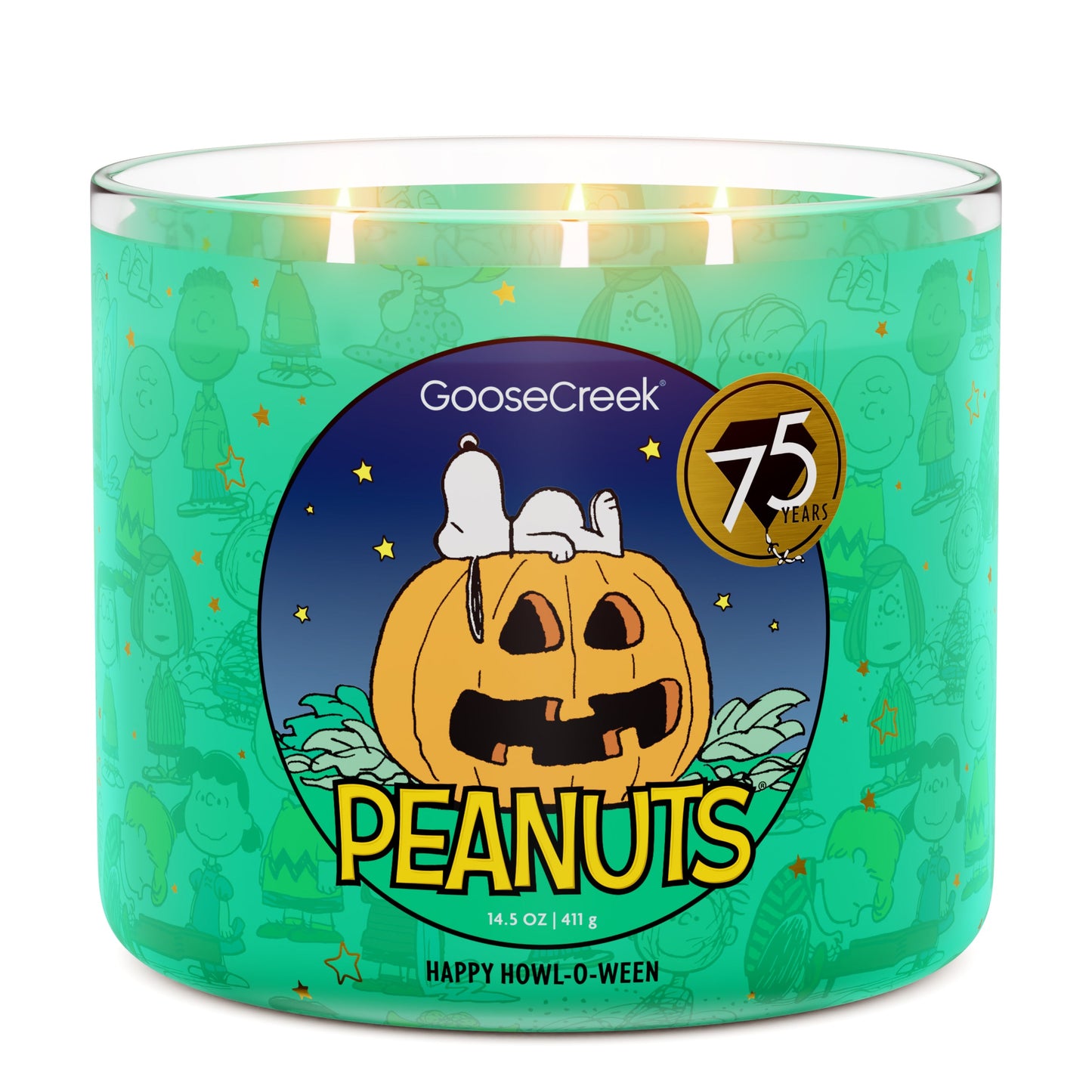 Happy Howl-O-Ween 3-Wick Peanuts Candle