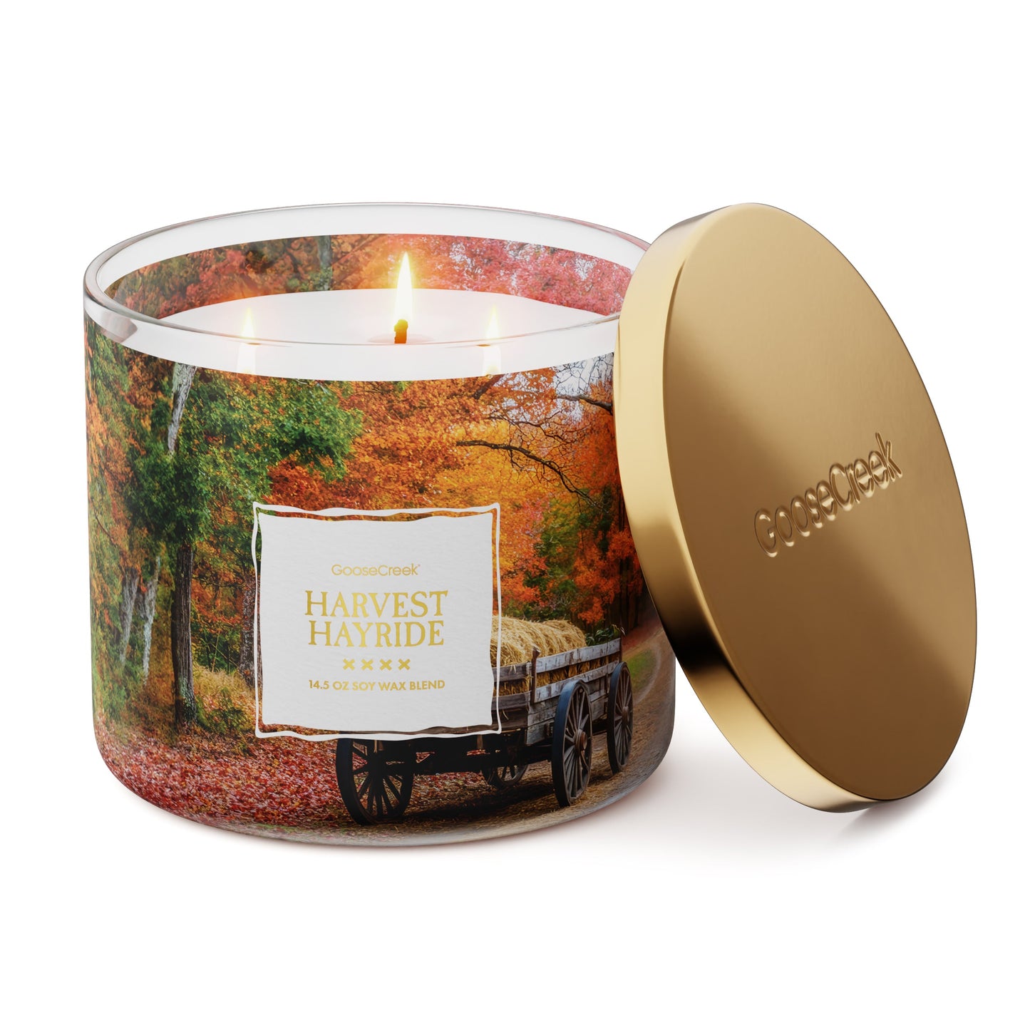 Harvest Hayride 3-Wick Candle