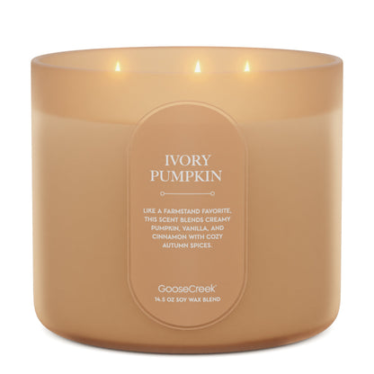 Ivory Pumpkin 3-Wick Candle