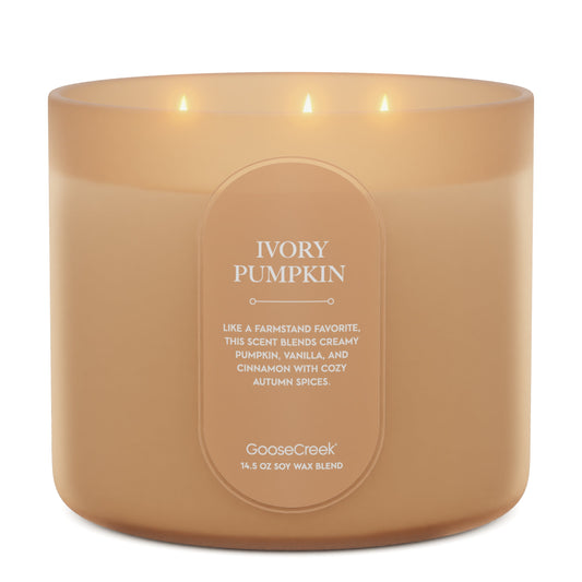 Ivory Pumpkin 3-Wick Candle