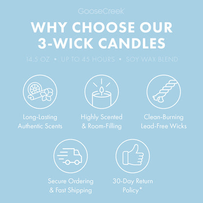 Just Showered 3-Wick Candle