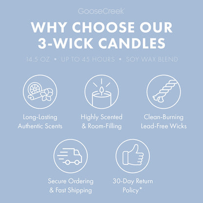 Odor Eliminating Lost at Sea 3-Wick Candle