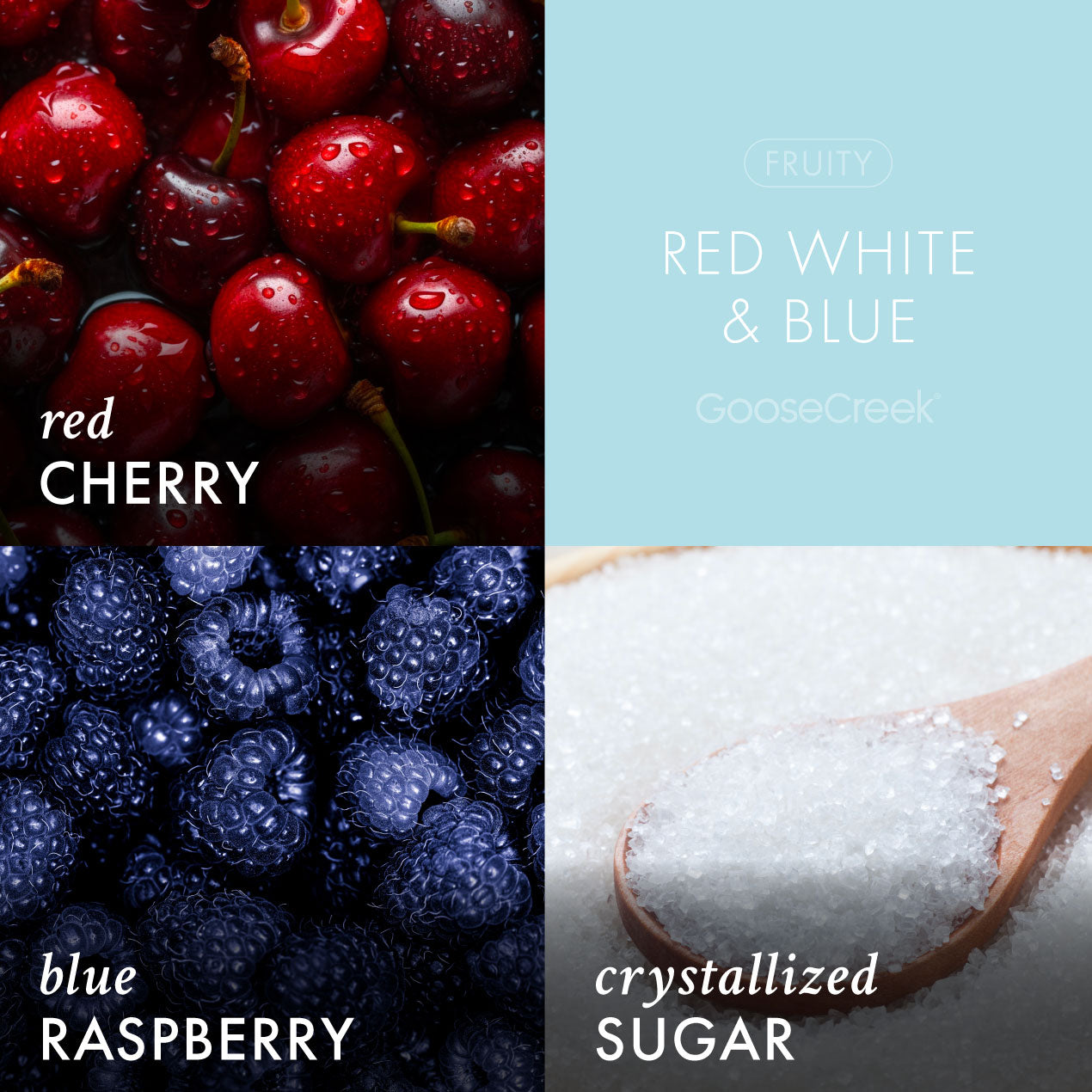 Red, White & Blue 3-Wick Candle