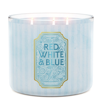 Red, White & Blue 3-Wick Candle