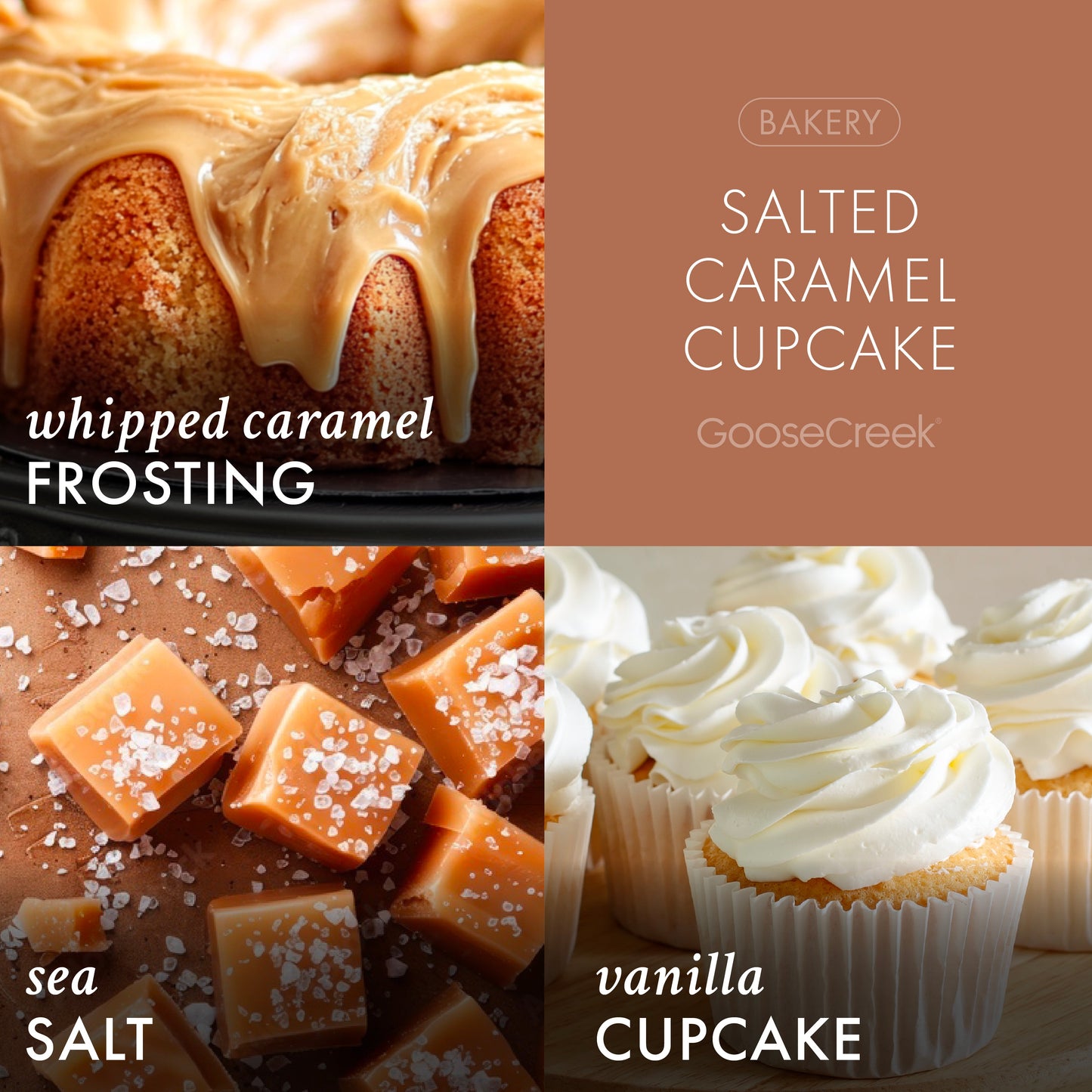 Salted Caramel Cupcake 3-Wick Candle