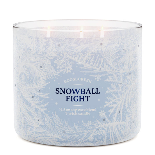 Snowball Fight 3-Wick Candle