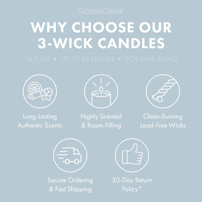 Soft Linen Breeze 3-Wick Candle