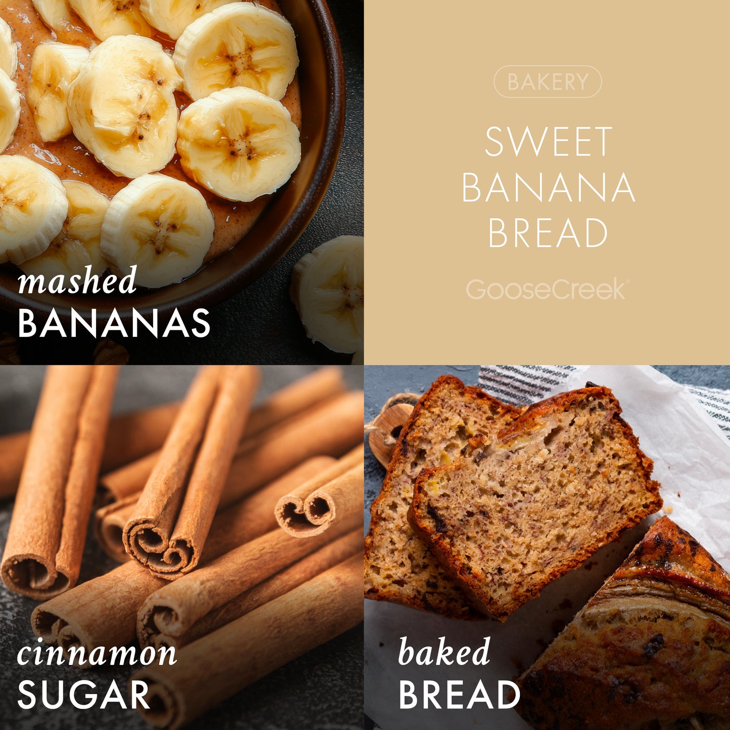 Sweet Banana Bread 3-Wick Candle