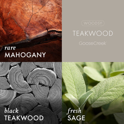 Teakwood 3-Wick Candle