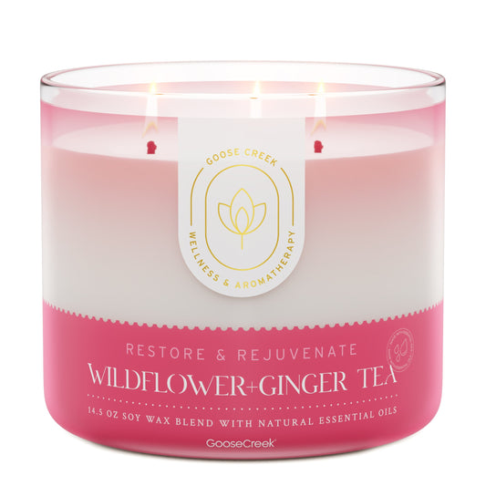 Wildflower Ginger Tea Aromatherapy 3-Wick Candle
