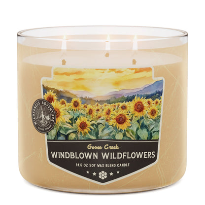 Windblown Wildflowers 3-Wick Candle